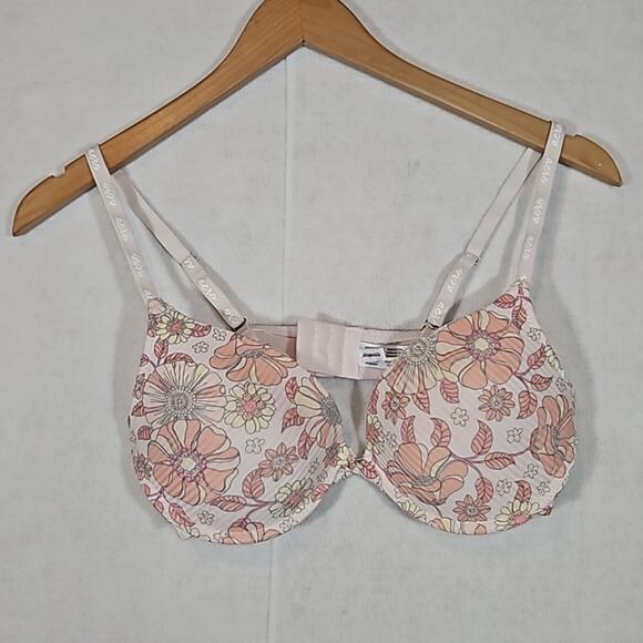Aeropostale Light Pink Floral Pushup Bra - Picture 1 of 5